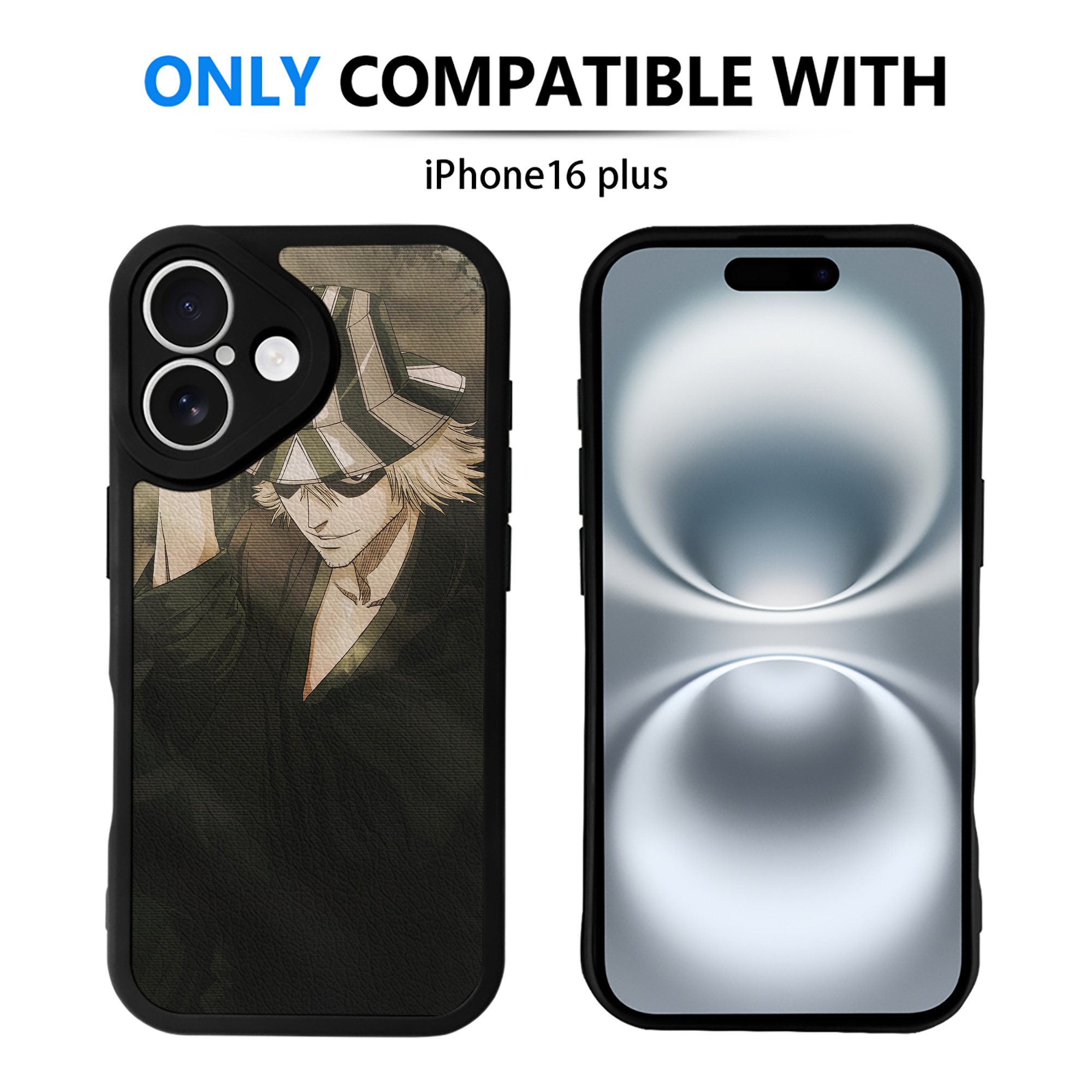 （画像用） ブリーチ BLEACH 【iPhone 16シリーズ対応】シリコンスマホケース（レザー調） 材質：シリコン